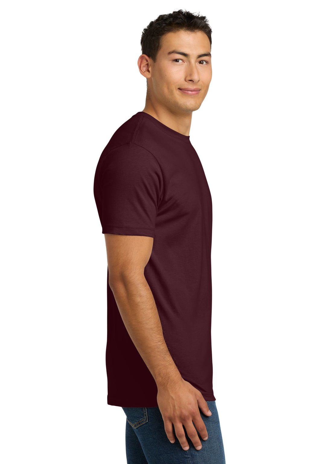 Maroon Next Level Apparel Adult Cotton Tee. NL3600