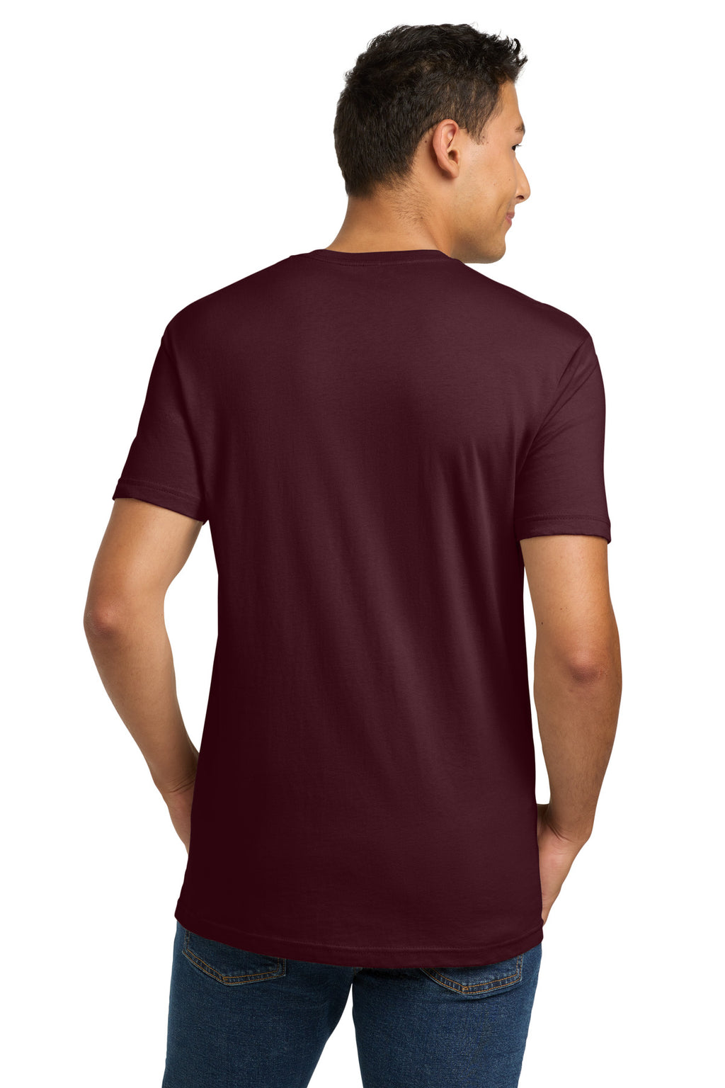 Maroon Next Level Apparel Adult Cotton Tee. NL3600