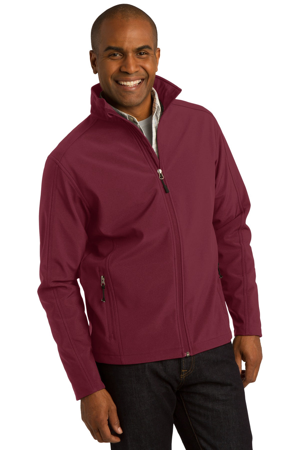 Maroon Port Authority Core Soft Shell Jacket. J317