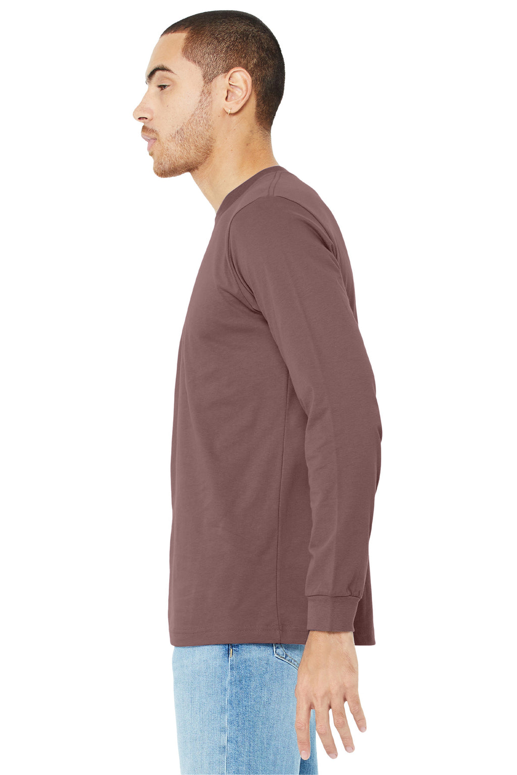 Mauve BELLA+CANVAS Unisex Jersey Long Sleeve Tee. BC3501
