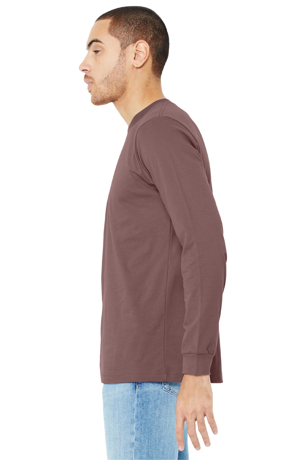 Mauve BELLA+CANVAS Unisex Jersey Long Sleeve Tee. BC3501