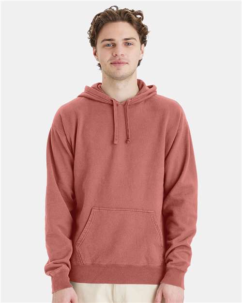 Mauve Garment-Dyed Hooded Sweatshirt - GDH450