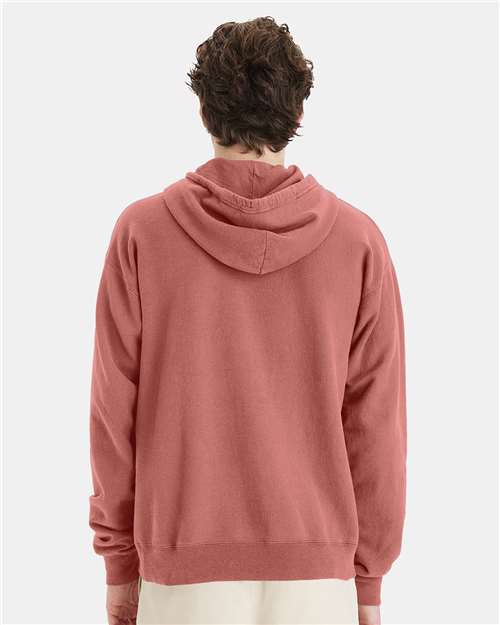 Mauve Garment-Dyed Hooded Sweatshirt - GDH450