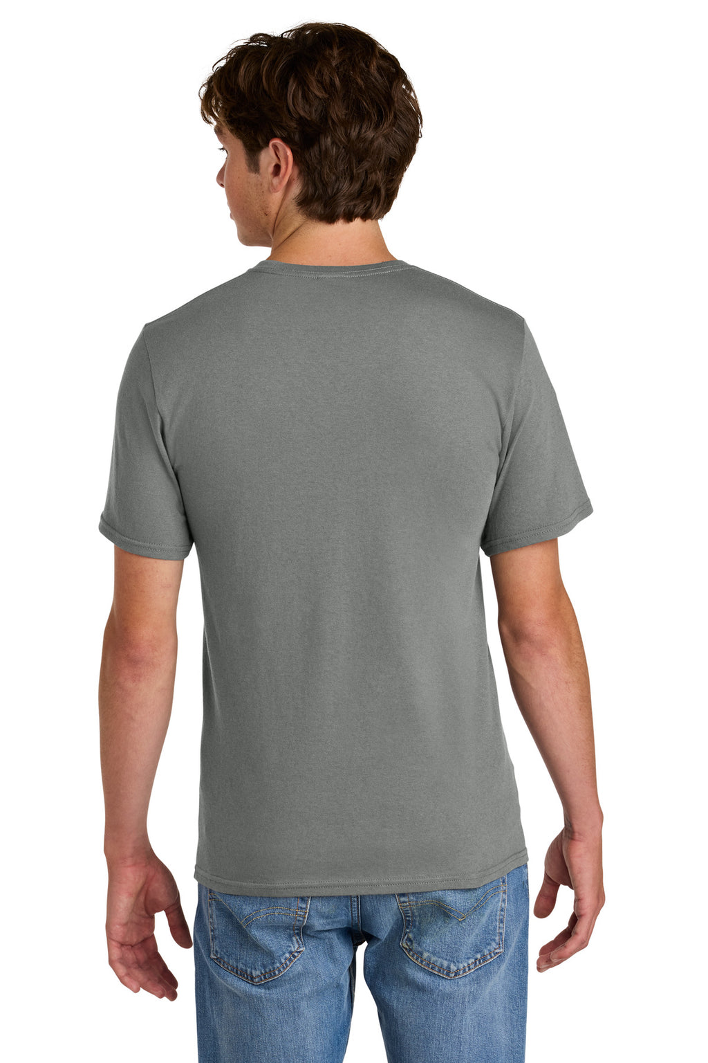 MediumGrey Port & Co Easy Cotton Tee PC43