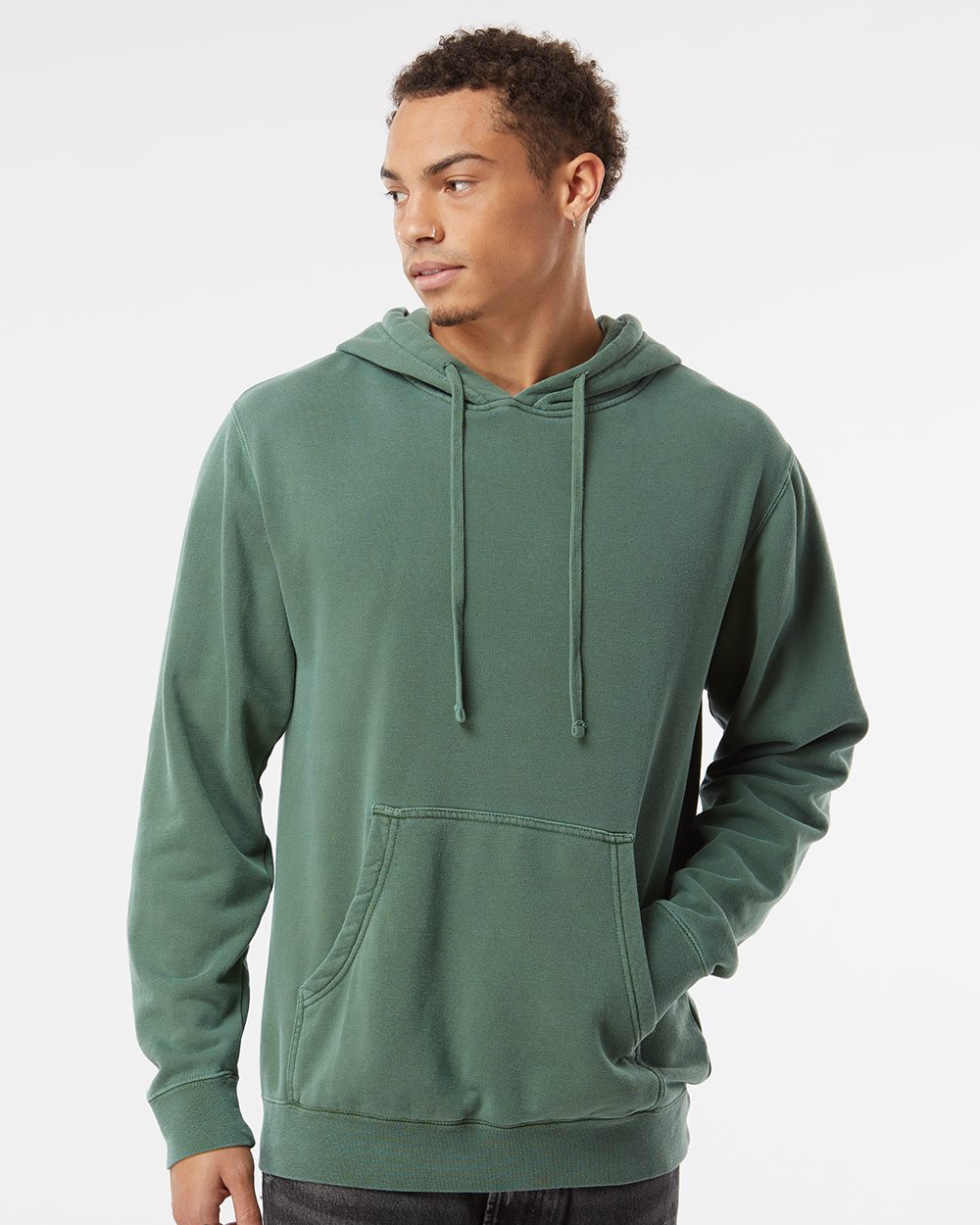 Midweight Pigment-Dyed Hooded Sweatshirt - PRM4500  grouped