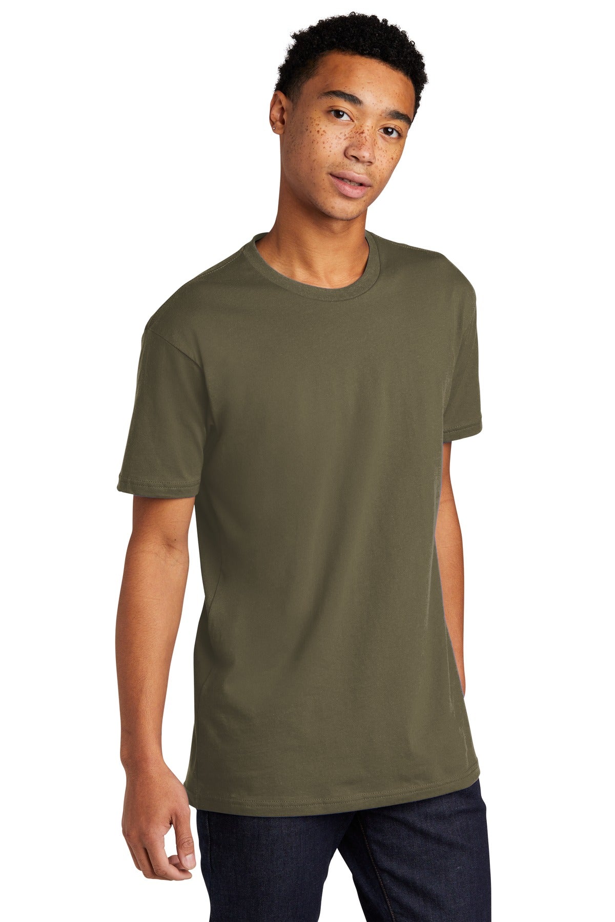 MilGreen Next Level Apparel Adult Cotton Tee. NL3600