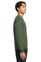 Military Green Gildan Heavy Blend Crewneck Sweatshirt. 18000