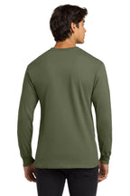 Military Green Gildan - Ultra Cotton 100% US Cotton Long Sleeve T-Shirt. G2400