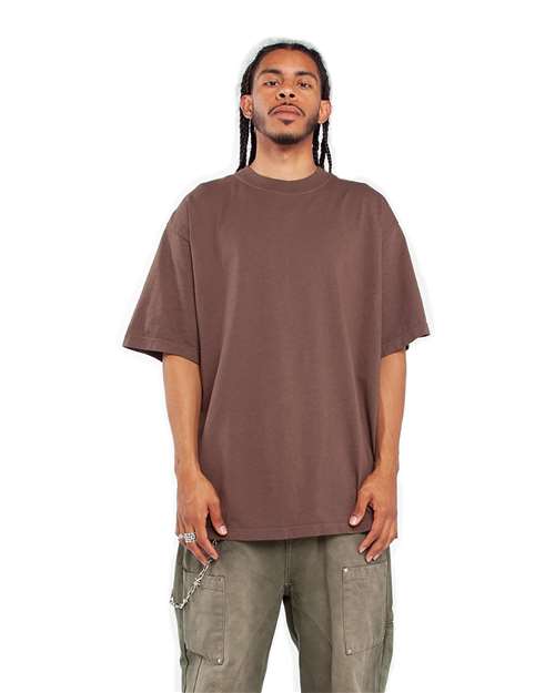 Mocha Garment-Dyed Crewneck T-Shirt - SHGD