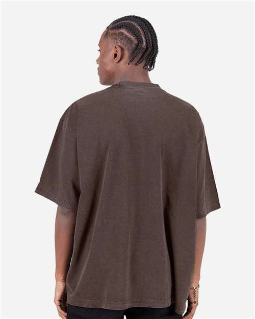 Mocha Garment-Dyed Drop-Shoulder T-Shirt - SHGDD
