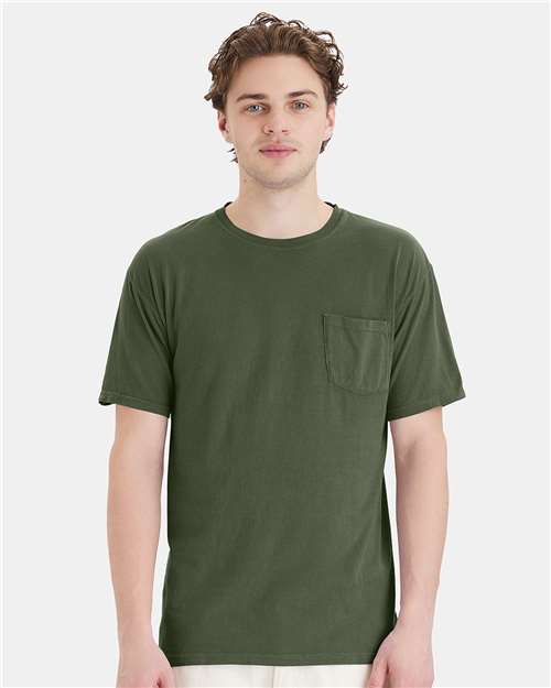 Moss Garment-Dyed Pocket T-Shirt - GDH150