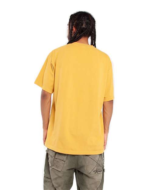 Mustard Garment-Dyed Crewneck T-Shirt - SHGD