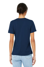 Navy BELLA+CANVAS Women's Relaxed Jersey Short Sleeve Tee. BC6400