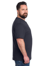 Navy Carhartt Short Sleeve Henley T-Shirt CTK84