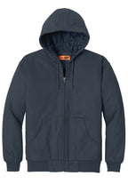 Navy CornerStone - Duck Cloth Hooded Work Jacket. J763H