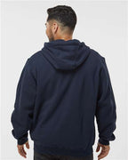 Navy Crossfire Heavyweight Power Fleece Hooded Jacket with Thermal Lining - 7033