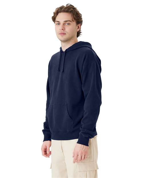 Navy Garment-Dyed Hooded Sweatshirt - GDH450