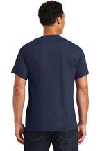 Navy Gildan DryBlend 50 Cotton/50 Poly T-Shirt. 8000