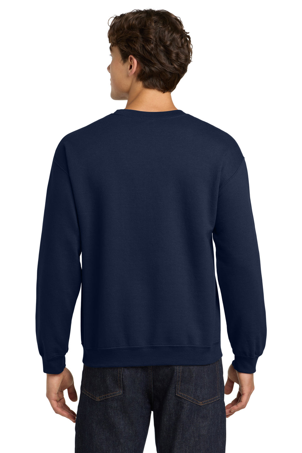 Navy Gildan Heavy Blend Crewneck Sweatshirt. 18000