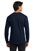 Navy Gildan - Ultra Cotton 100% US Cotton Long Sleeve T-Shirt. G2400