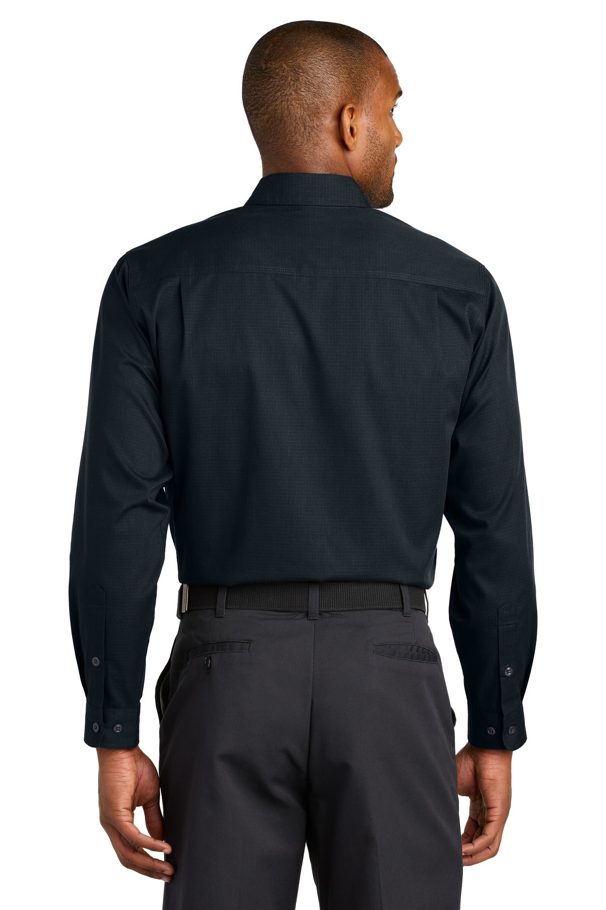 NavyBlue CornerStone Long Sleeve Select Ripstop Shirt CSW174