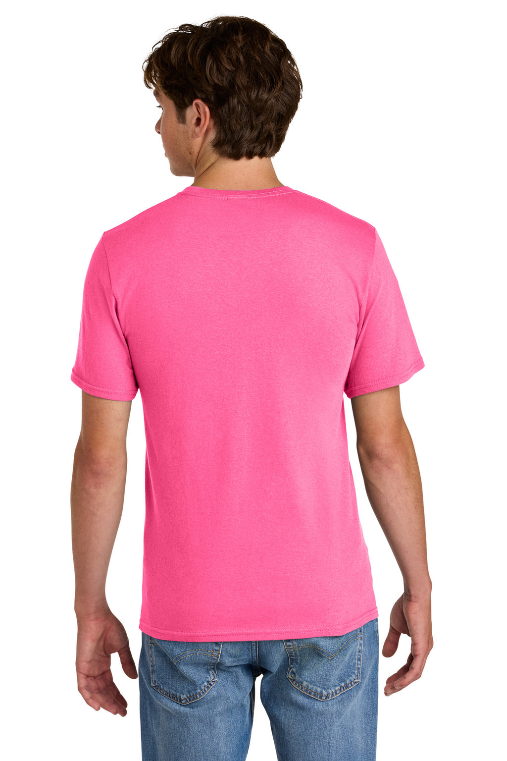 NeonPink Port & Co Easy Cotton Tee PC43