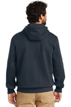 New Navy Carhartt Rain Defender Paxton Heavyweight Hooded Sweatshirt. CT100615