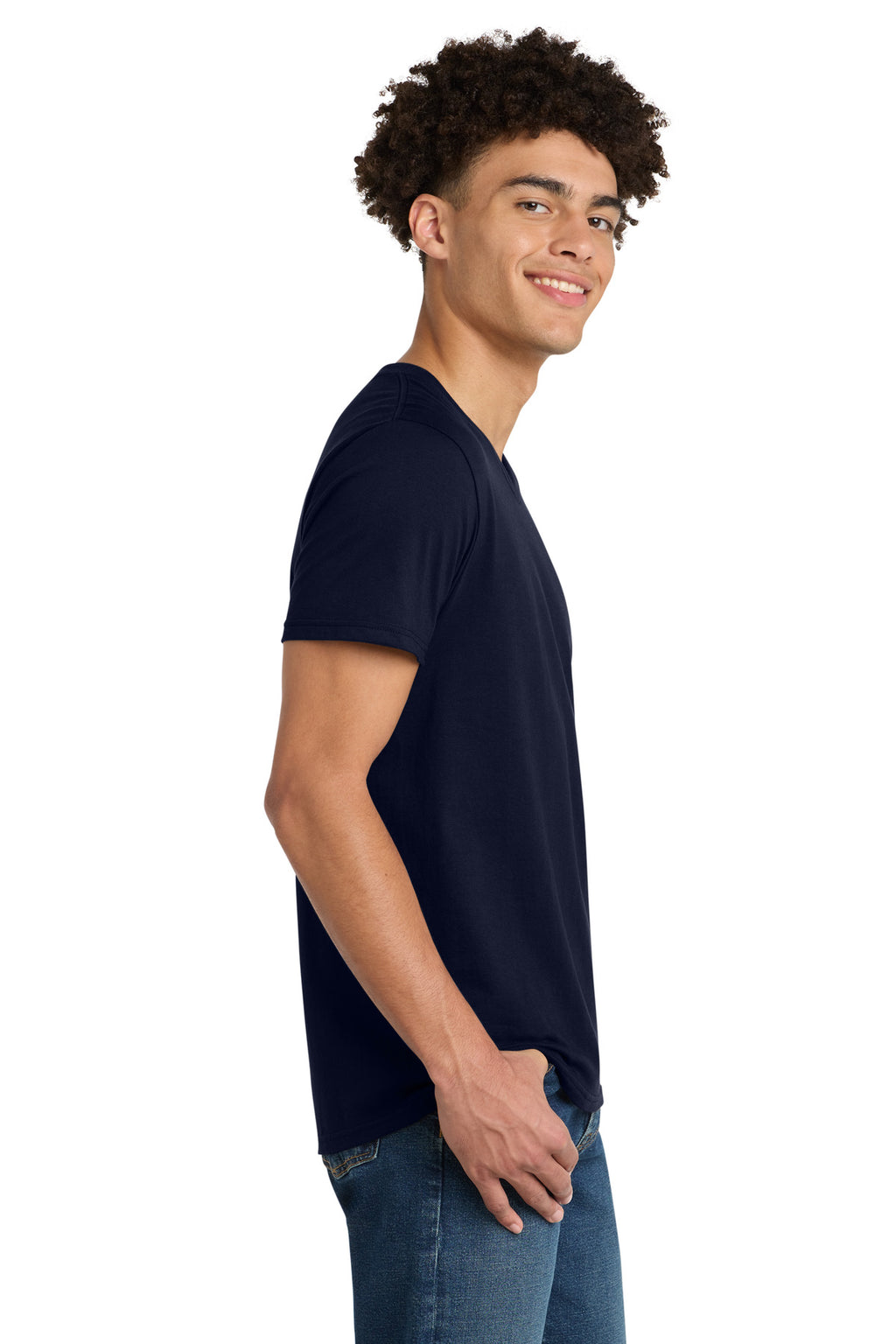 New Navy District Very Important Tee V-Neck. DT6500