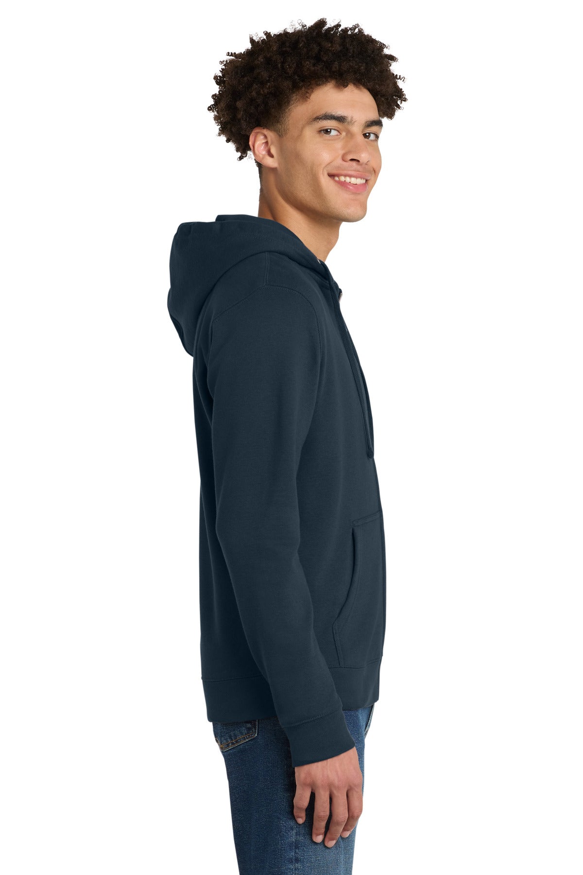 New Navy District V.I.T. Fleece Full-Zip Hoodie DT6102