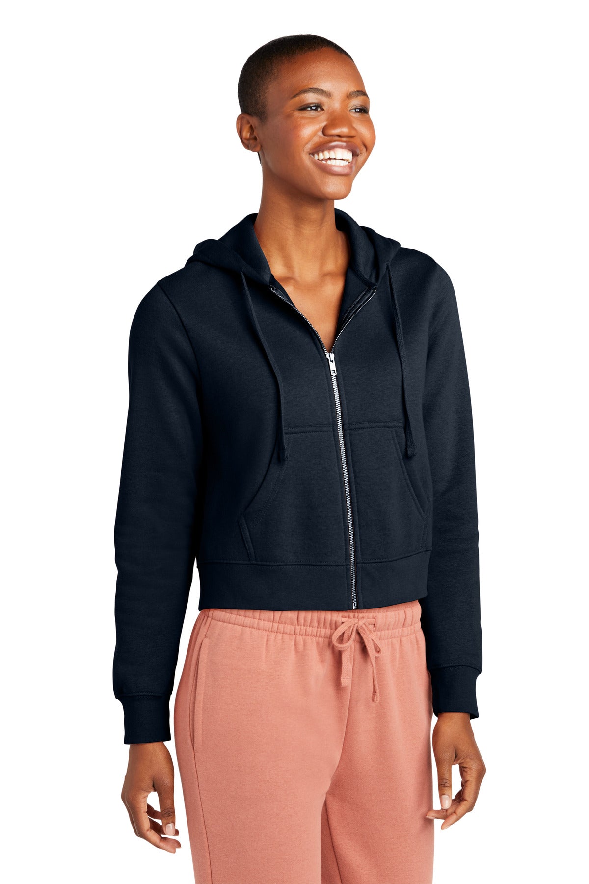 NewNavy District Women's V.I.T. Fleece Full-Zip Hoodie DT6103