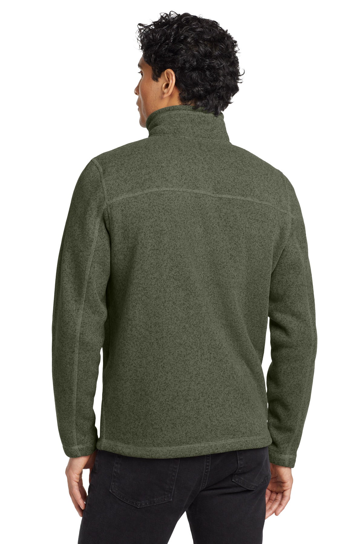 Nw Taupe Grn H The North Face Sweater Fleece Jacket. NF0A3LH7