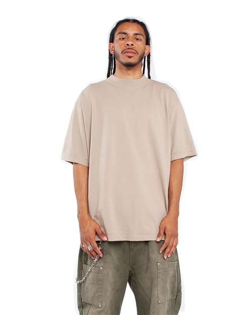 Oatmeal Garment-Dyed Crewneck T-Shirt - SHGD