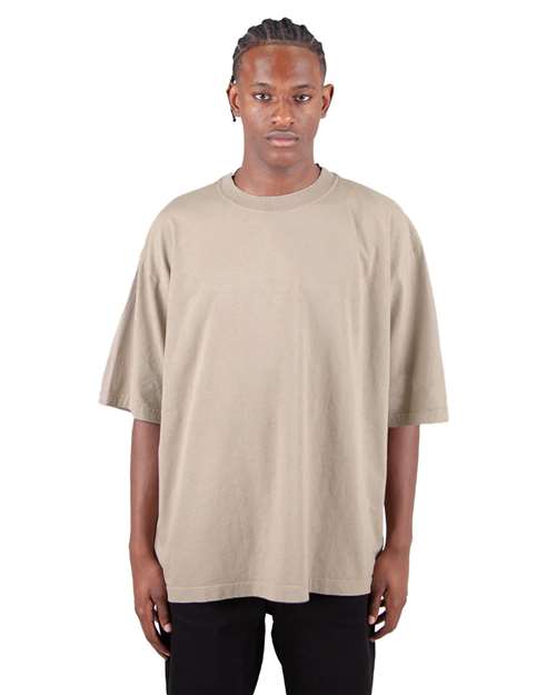 Oatmeal Garment-Dyed Drop-Shoulder T-Shirt - SHGDD
