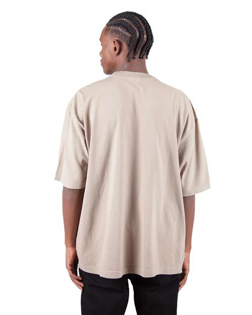 Oatmeal Garment-Dyed Drop-Shoulder T-Shirt - SHGDD