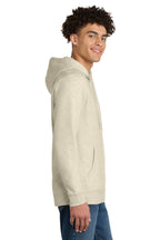 Oatmeal Hthr District V.I.T. Fleece Full-Zip Hoodie DT6102
