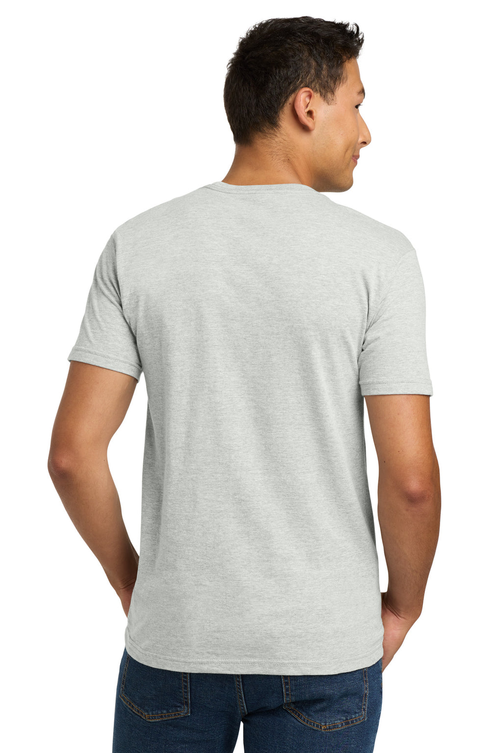 Oatmeal Next Level Apparel Adult Cotton Tee. NL3600