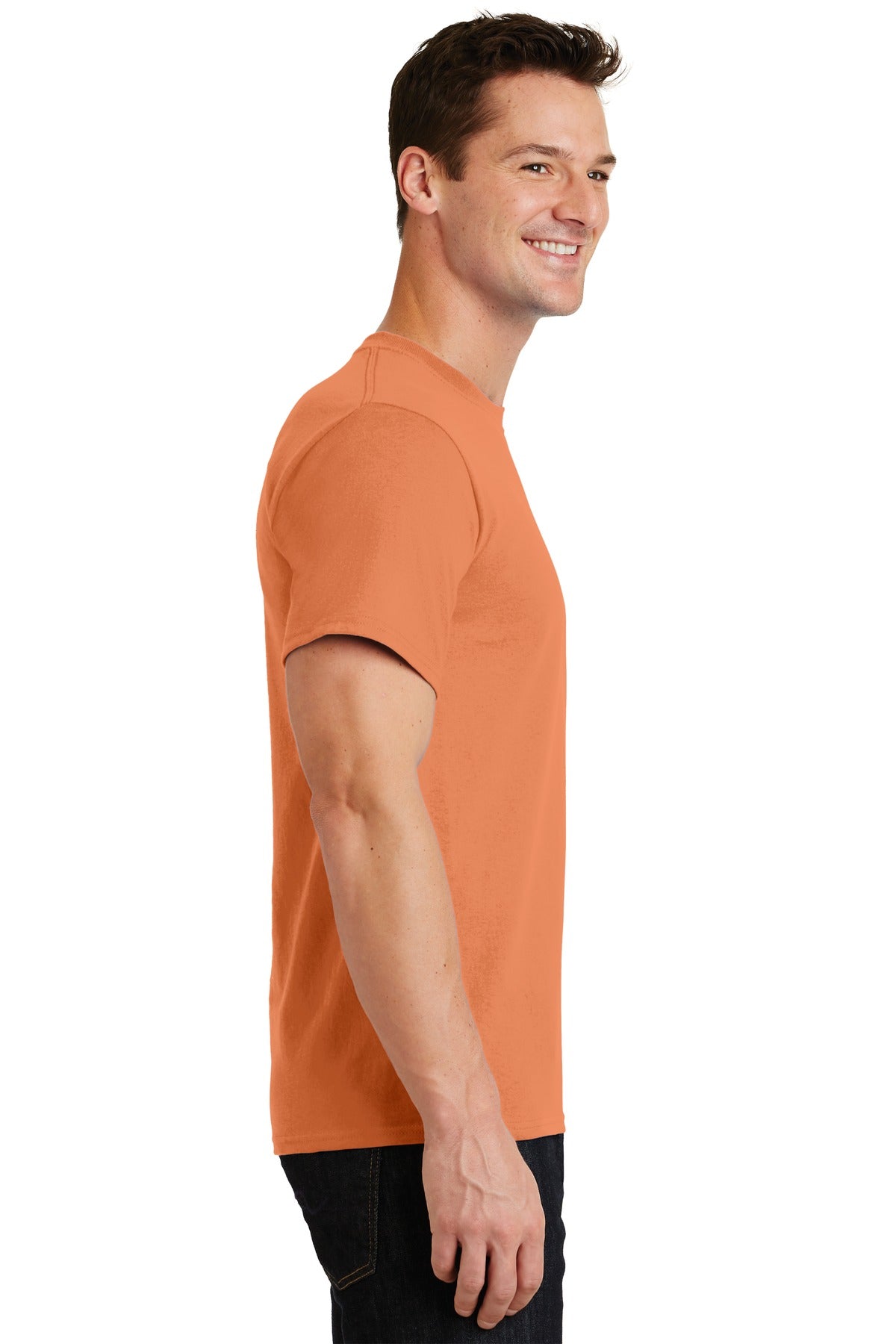 Orange Sherbet Port & Co Essential Tee. PC61