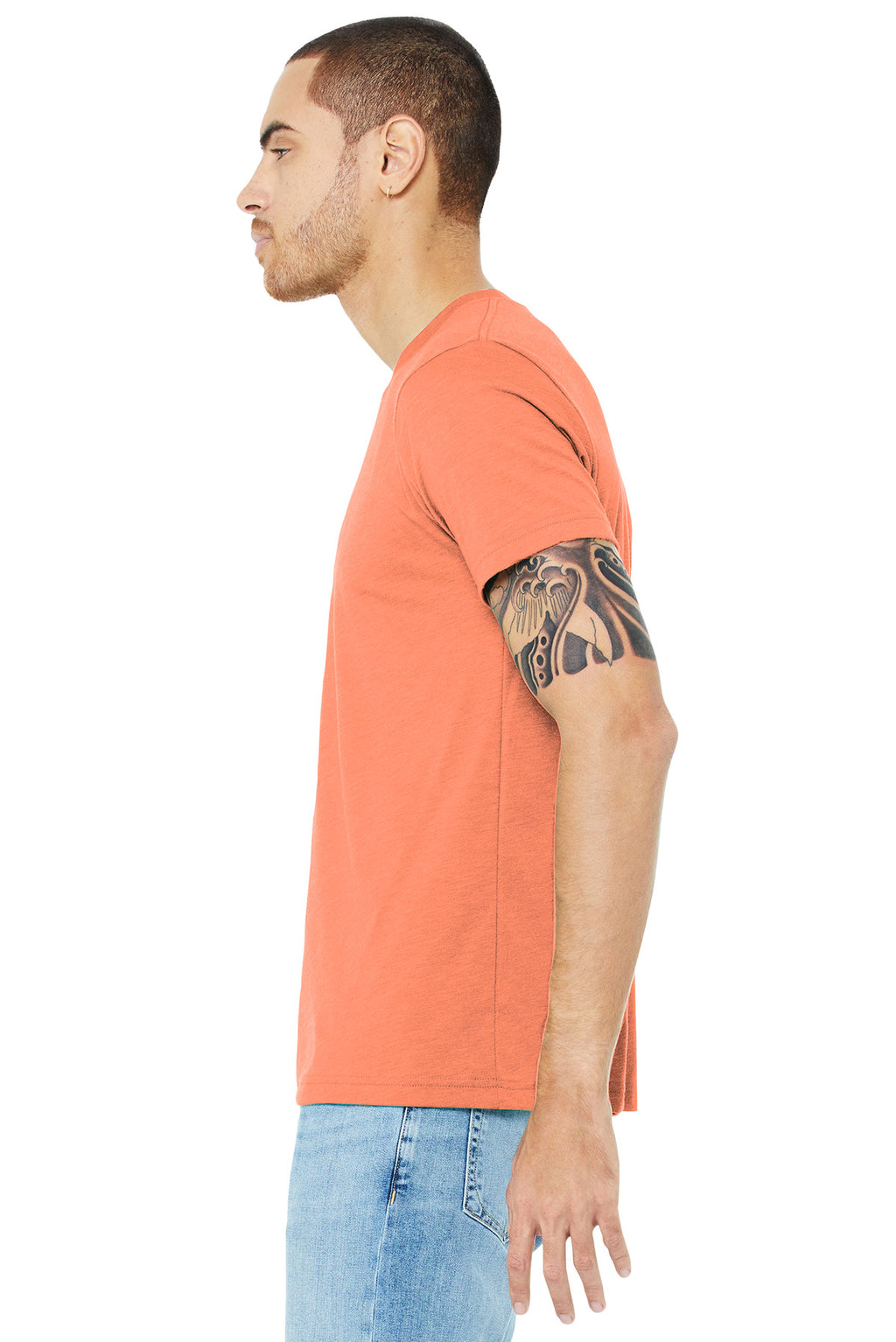 Orange TB BELLA+CANVAS Unisex Triblend Short Sleeve Tee. BC3413