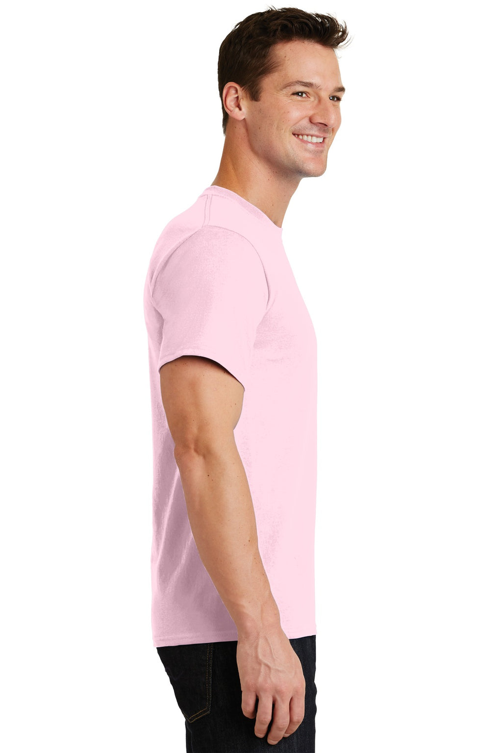Pale Pink Port & Co Essential Tee. PC61