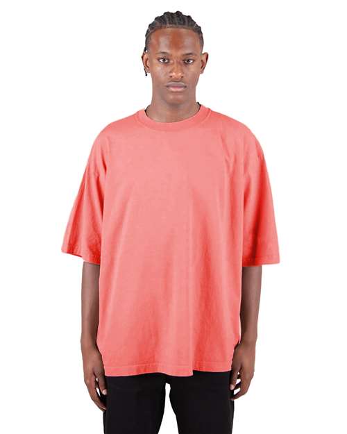Peach Garment-Dyed Drop-Shoulder T-Shirt - SHGDD