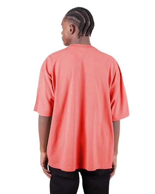 Peach Garment-Dyed Drop-Shoulder T-Shirt - SHGDD