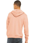 Peach Sponge Fleece Full-Zip Hoodie - 3739