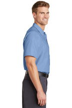 Petrol Blue Red Kap Short Sleeve Industrial Work Shirt. SP24