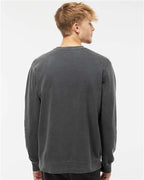 Pigment Black Midweight Pigment-Dyed Crewneck Sweatshirt - PRM3500