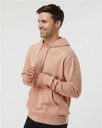 Pigment Dusty Pink Midweight Pigment-Dyed Hooded Sweatshirt - PRM4500
