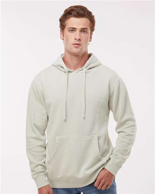 Pigment Ivory Midweight Pigment-Dyed Hooded Sweatshirt - PRM4500
