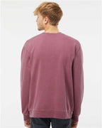 Pigment Maroon Midweight Pigment-Dyed Crewneck Sweatshirt - PRM3500