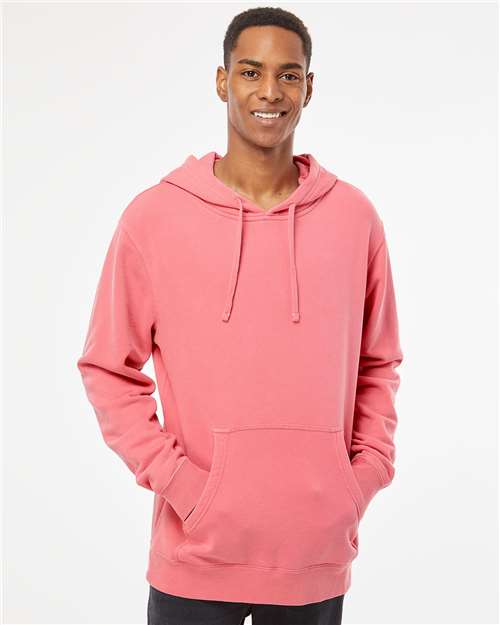 Pigment Pink Midweight Pigment-Dyed Hooded Sweatshirt - PRM4500