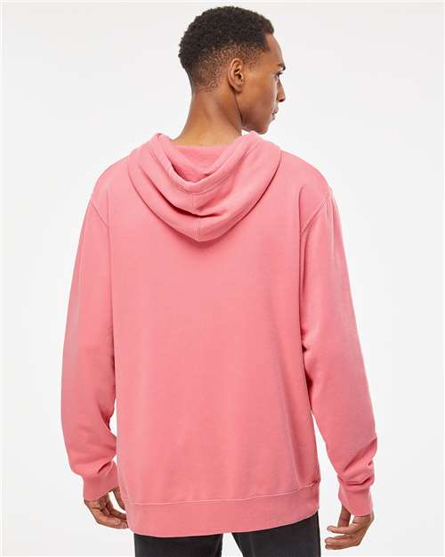 Pigment Pink Midweight Pigment-Dyed Hooded Sweatshirt - PRM4500