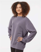 Pigment Plum Midweight Pigment-Dyed Crewneck Sweatshirt - PRM3500